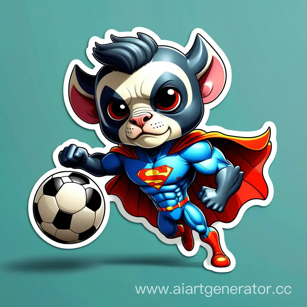 Superhero-Gorilla-Football-Sticker-with-Incredible-Style