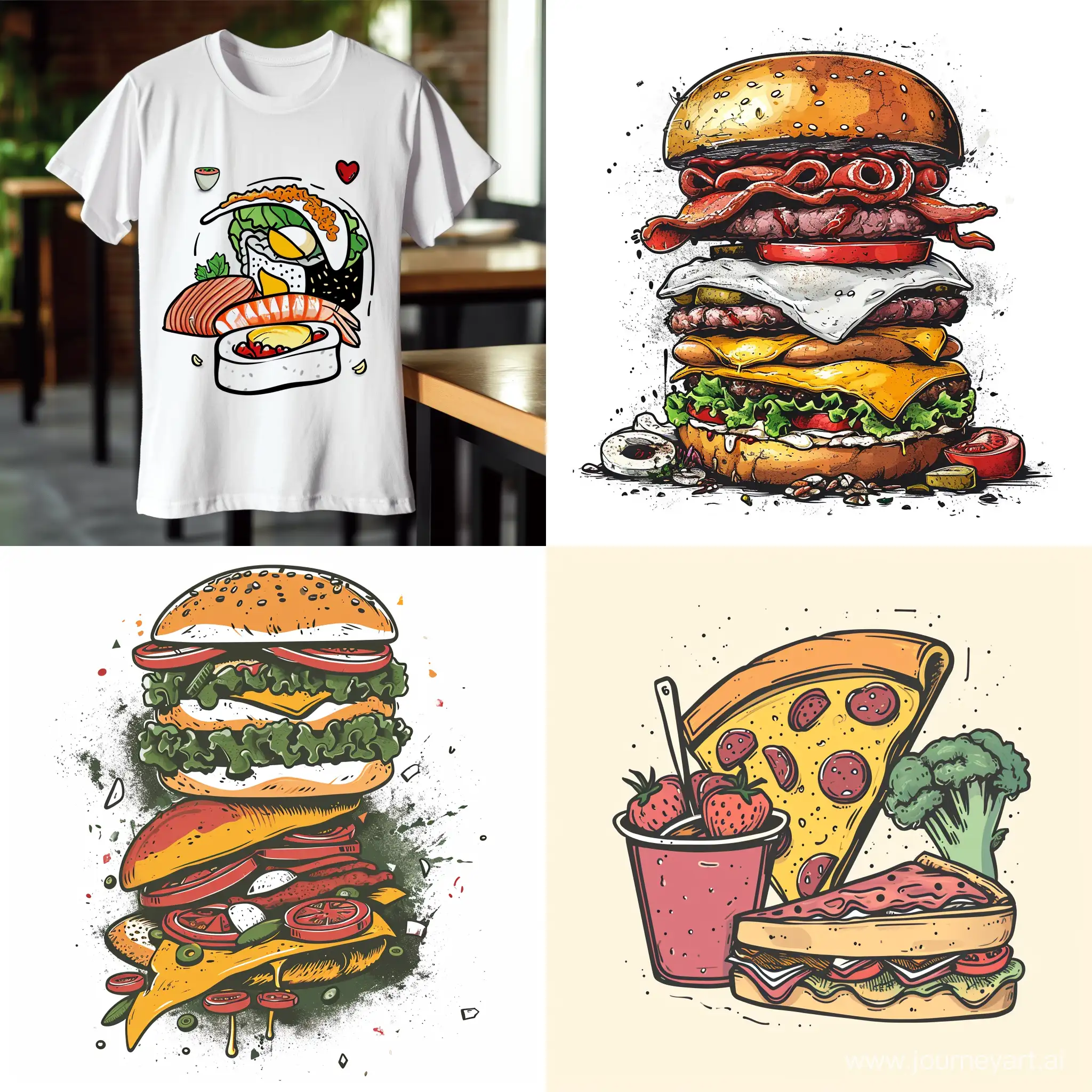 Delicious-Food-TShirt-Design-with-Vibrant-Colors