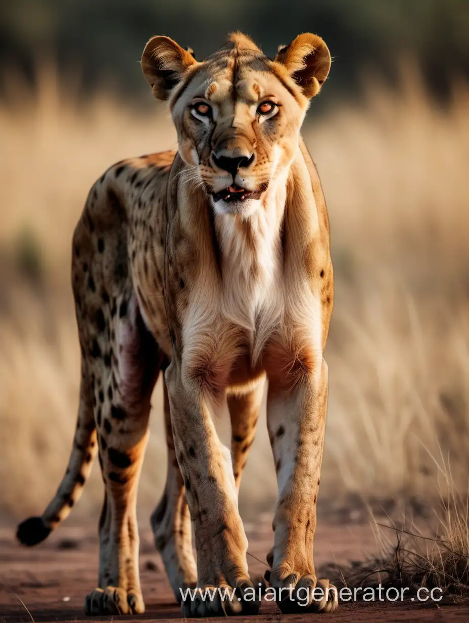 Stoic-Lioness-Huntress-with-Amber-Eyes-and-Hyena-Tooth-Earring