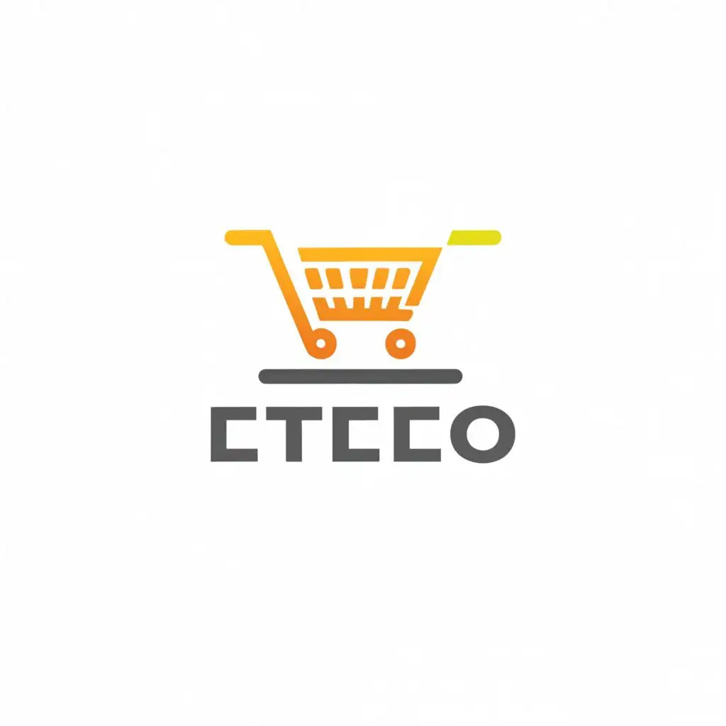 a logo design,with the text "Esteeo", main symbol:Shopping e-commerce,Moderate,clear background