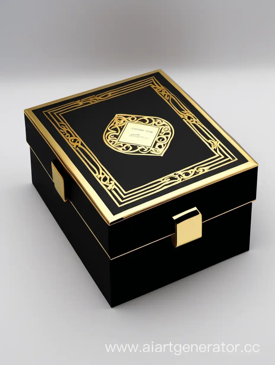 Luxurious-Black-and-Gold-Perfume-Rectangle-Box