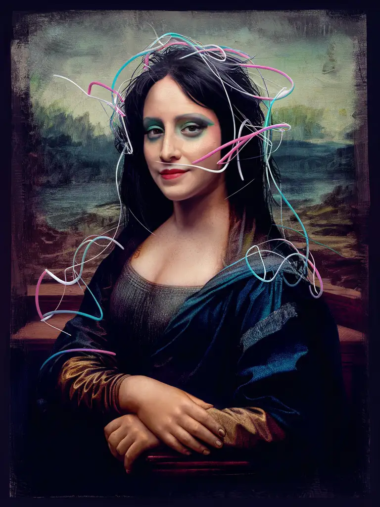 Classic paintings reimagined with modern day celebrities.