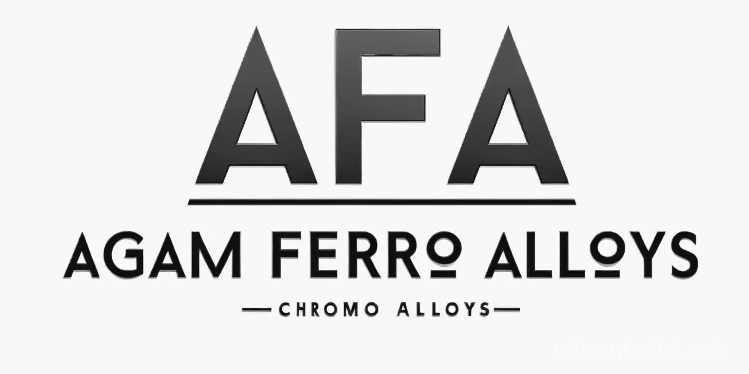 create company logo by taking reference of the image provided.

use excellent font styles for name and different for tagline.

use color combination as suited best for the logo.

below the name Agam Ferro Alloys, write this tagline: Quality, Integrity, Excellence

Company name is "Agam Ferro Alloys" and it deals with the processing and buy - supply of raw ferro alloys like ferro silicon, silico manganese, ferro chrome etc.