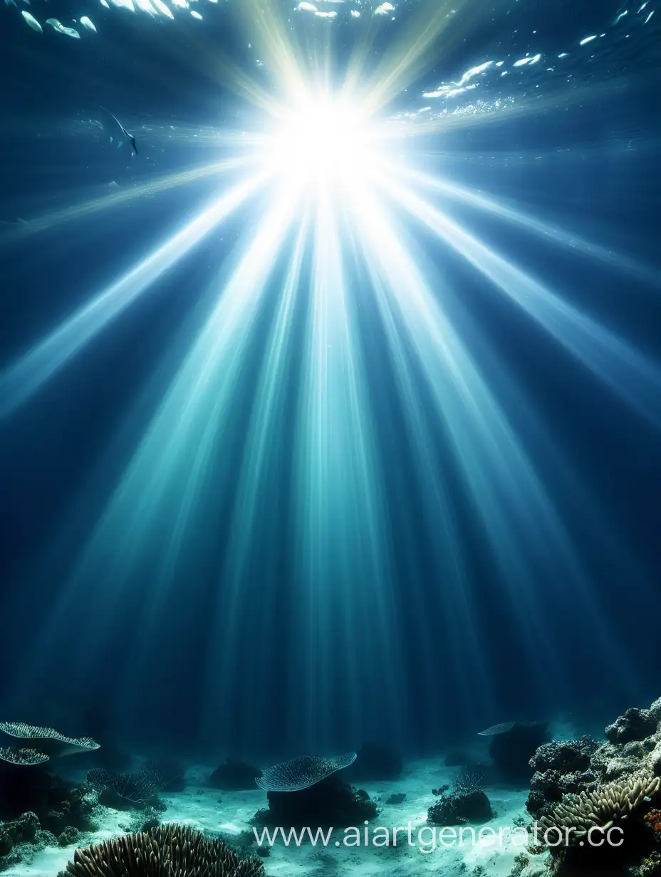 Mesmerizing-Underwater-Light-Rays-Oceanic-Illumination-in-Nature