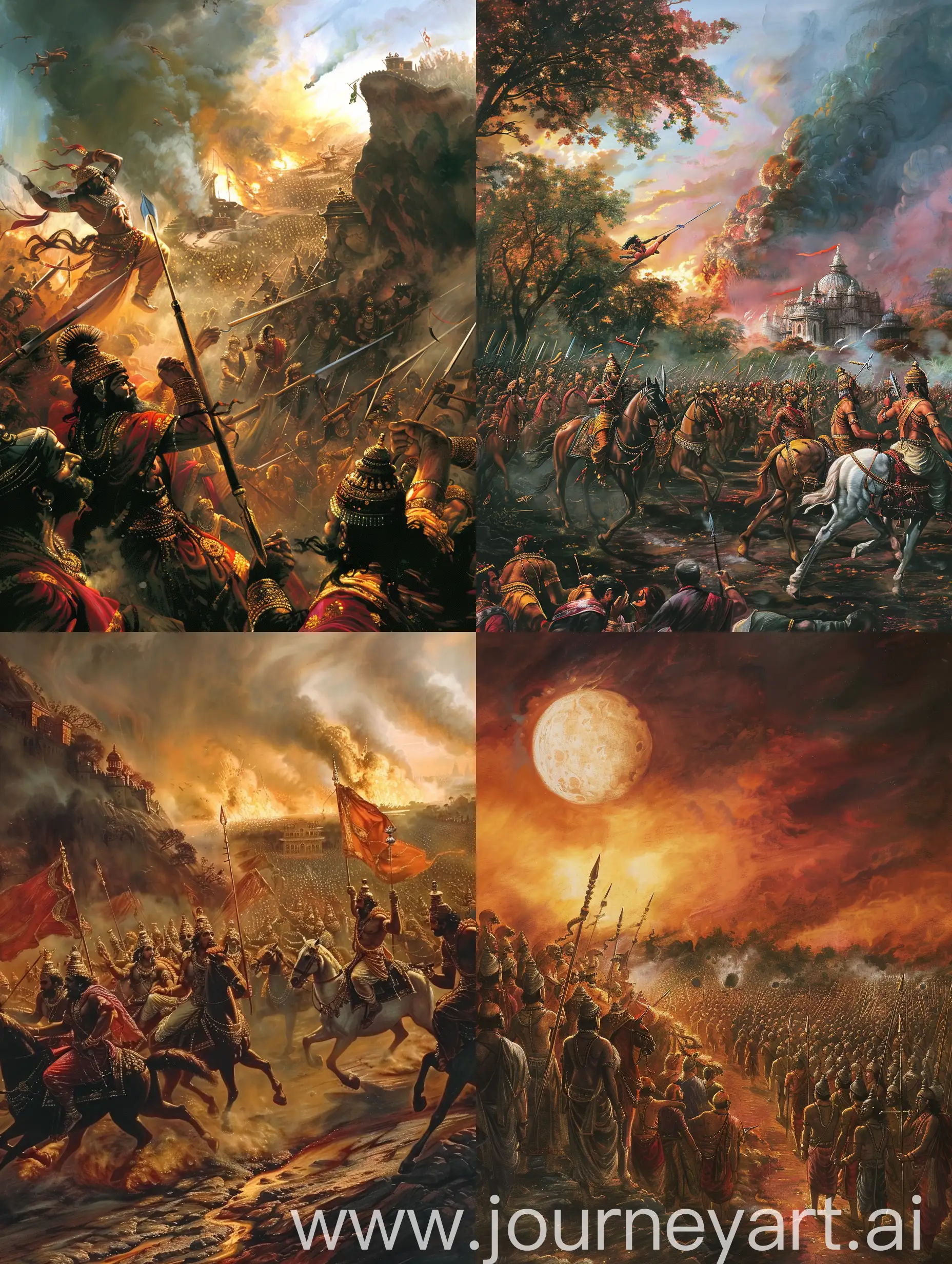epic battle mahabharata hindu, high definition