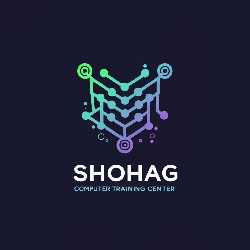 a logo design,with the text "SHOHAG COMPUTER TRAINING CENTER", main symbol:COMPUER,complex,be used in Technology industry,clear background