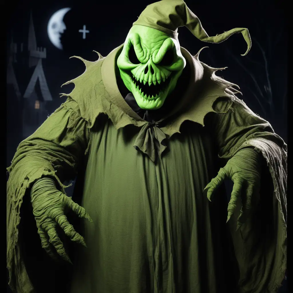 A cross between Oogie Boogie and Tom Cruise