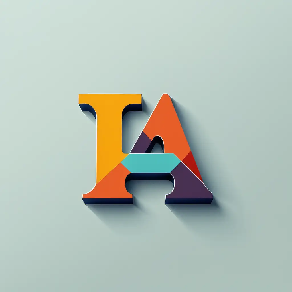 Playful A and K Building Blocks Logo for Childrens Furniture Company