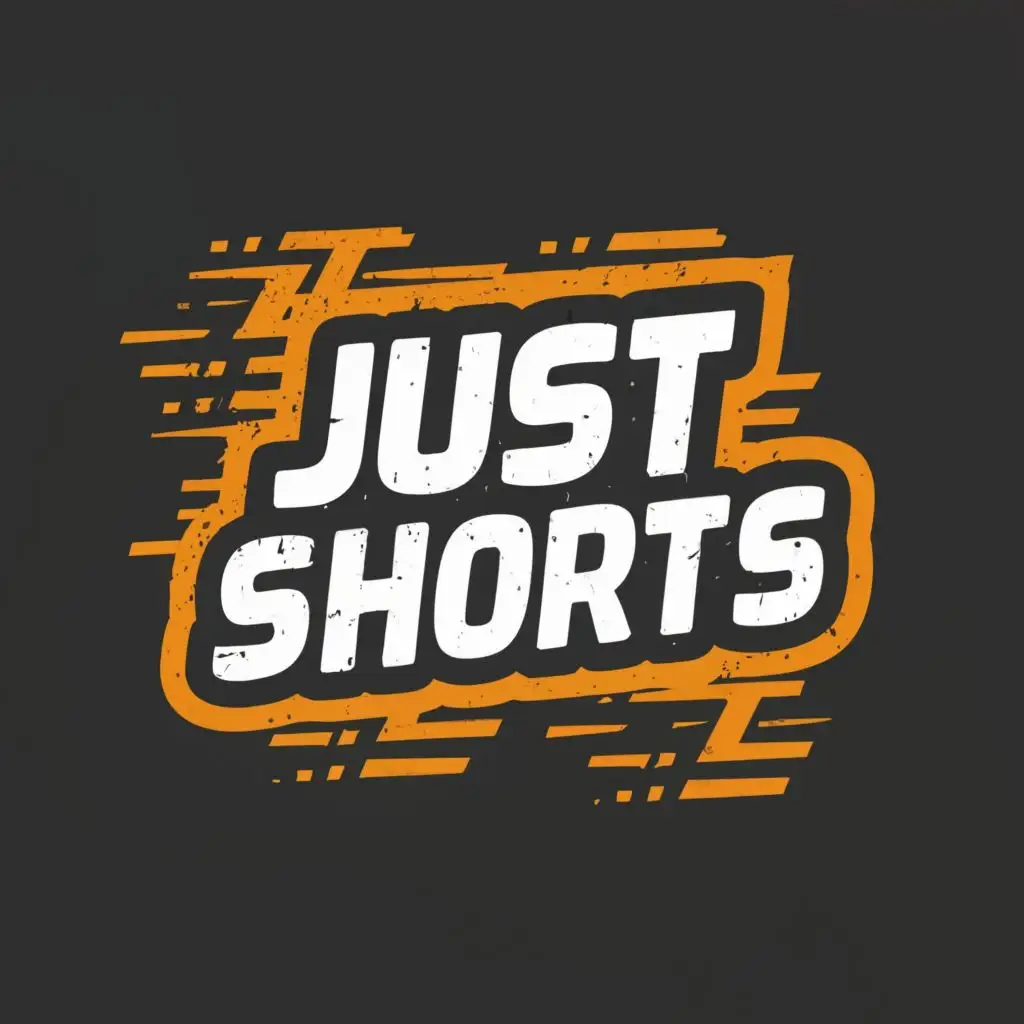 logo, Games, with the text "Just Shorts", typography
