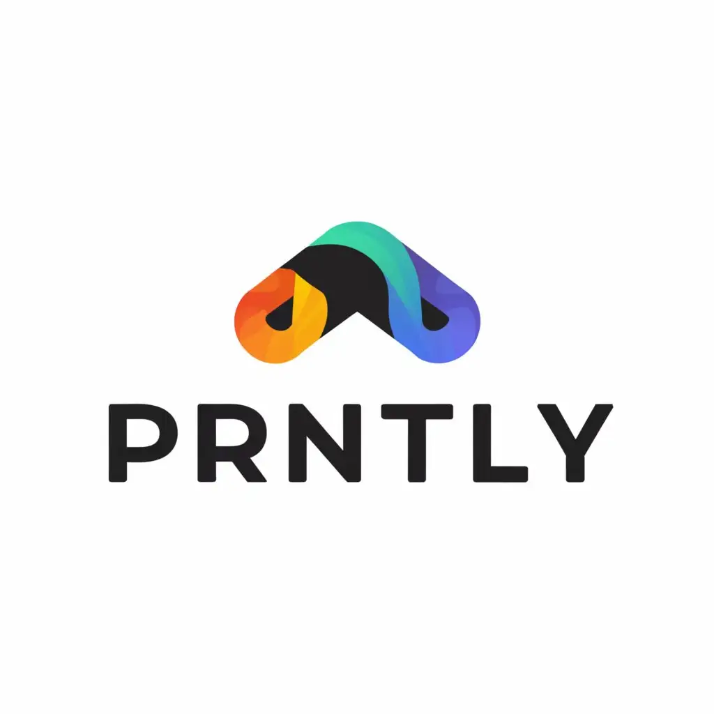 a logo design,with the text "Printly", main symbol:sticker printing,Moderate,be used in Technology industry,clear background