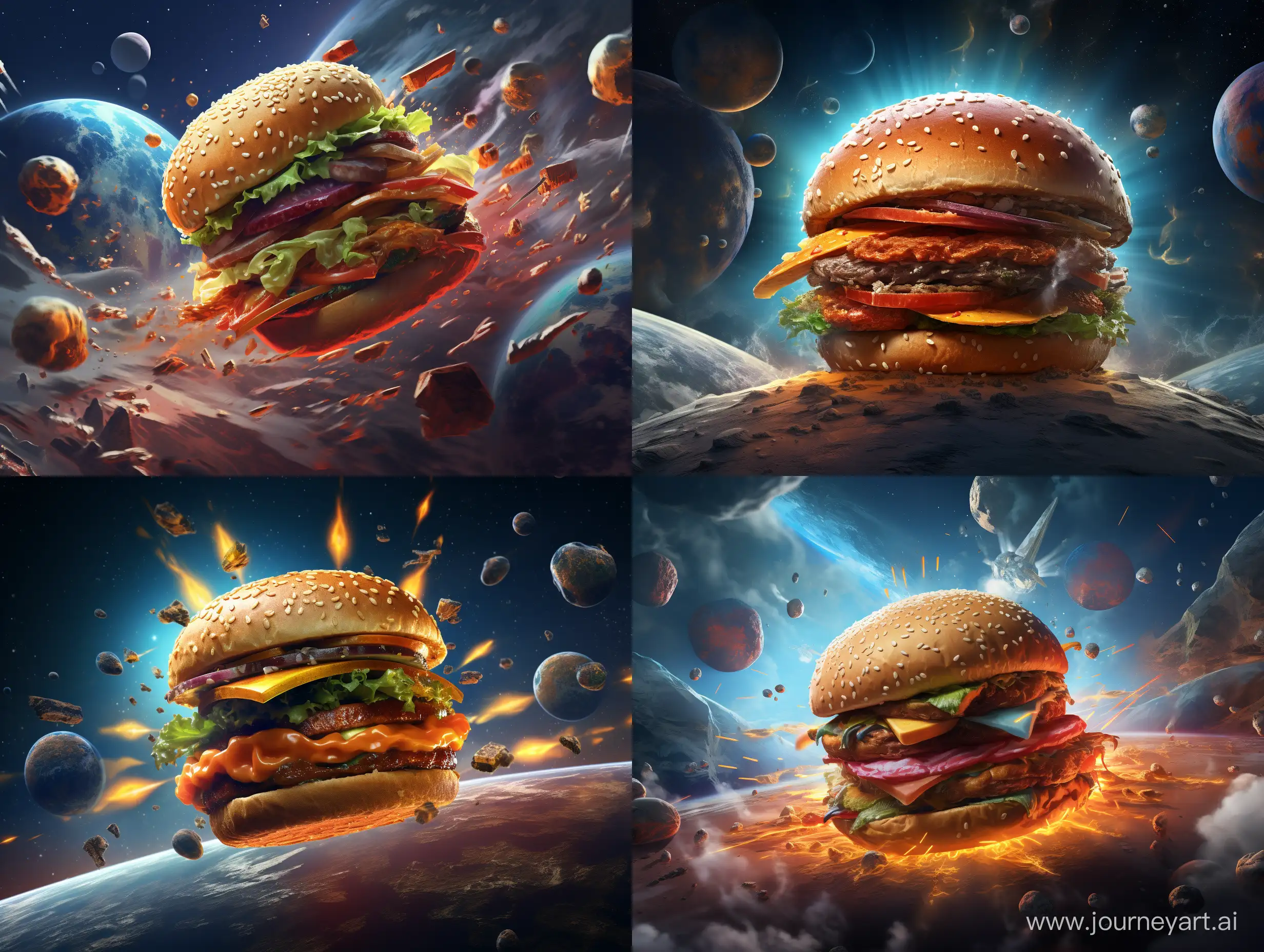 Burger in space