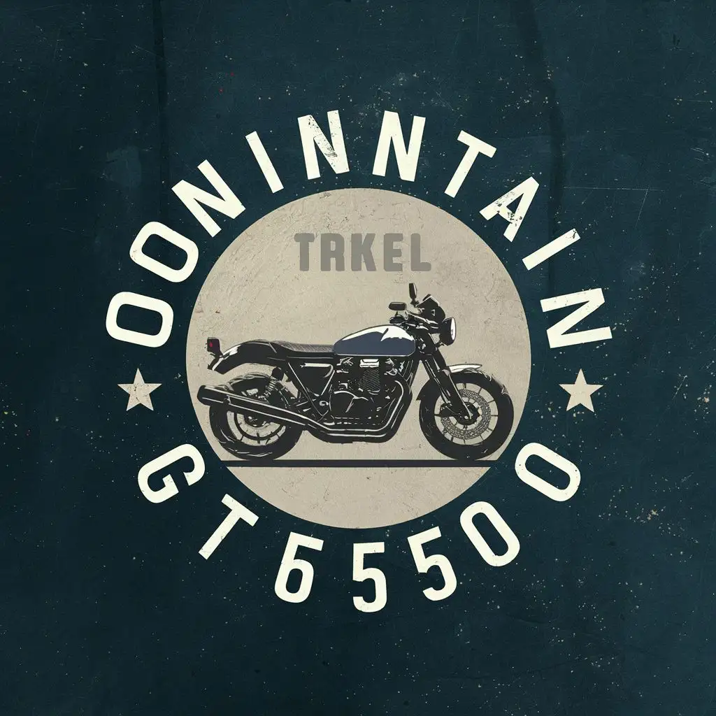 logo, INSIDE A CIRCLE WITH BIKE IN IT, with the text "CONTINENTAL GT 650", typography, be used in Travel industry