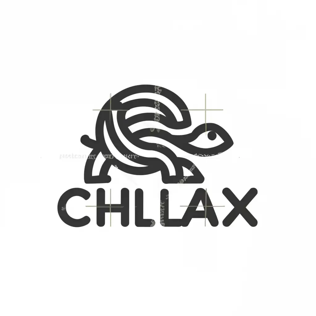 a logo design,with the text "Chillax", main symbol:Turtle,complex,be used in Events industry,clear background