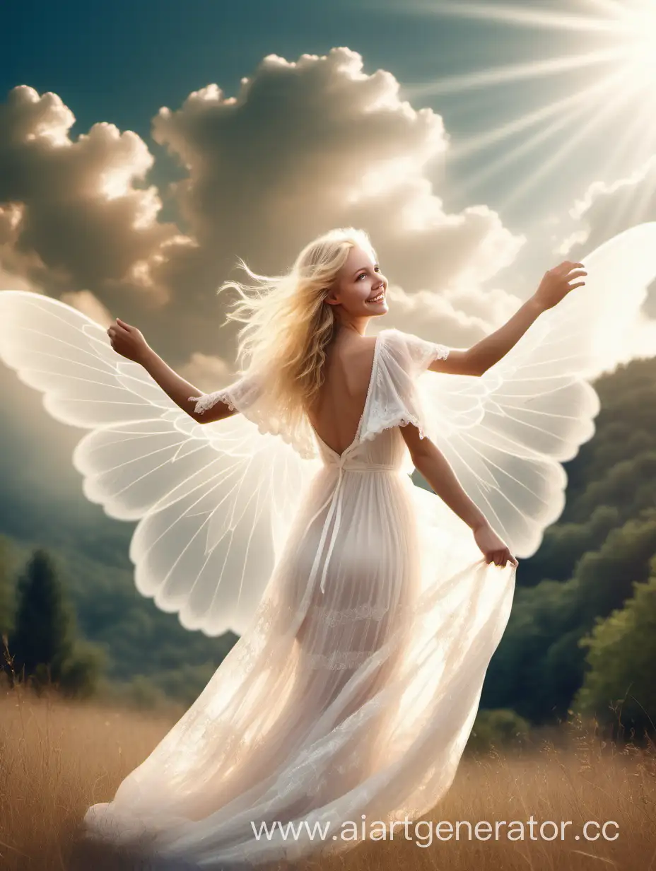 Enchanting-Angelic-Portrait-Beautiful-Blonde-Girl-in-Heavenly-Gown-with-Gossamer-Wings