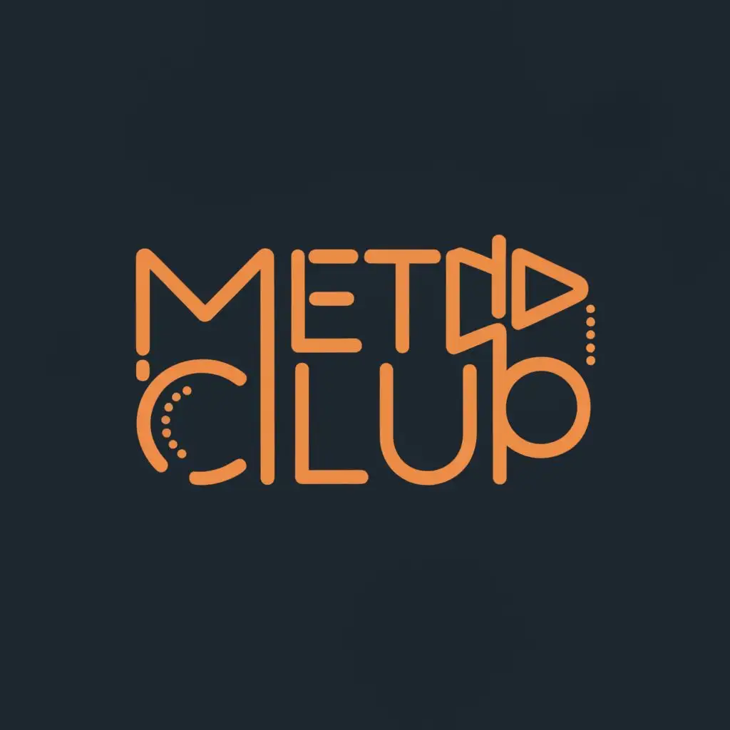 logo, MOVIE, with the text "META CLUP", typography, be used in Technology industry