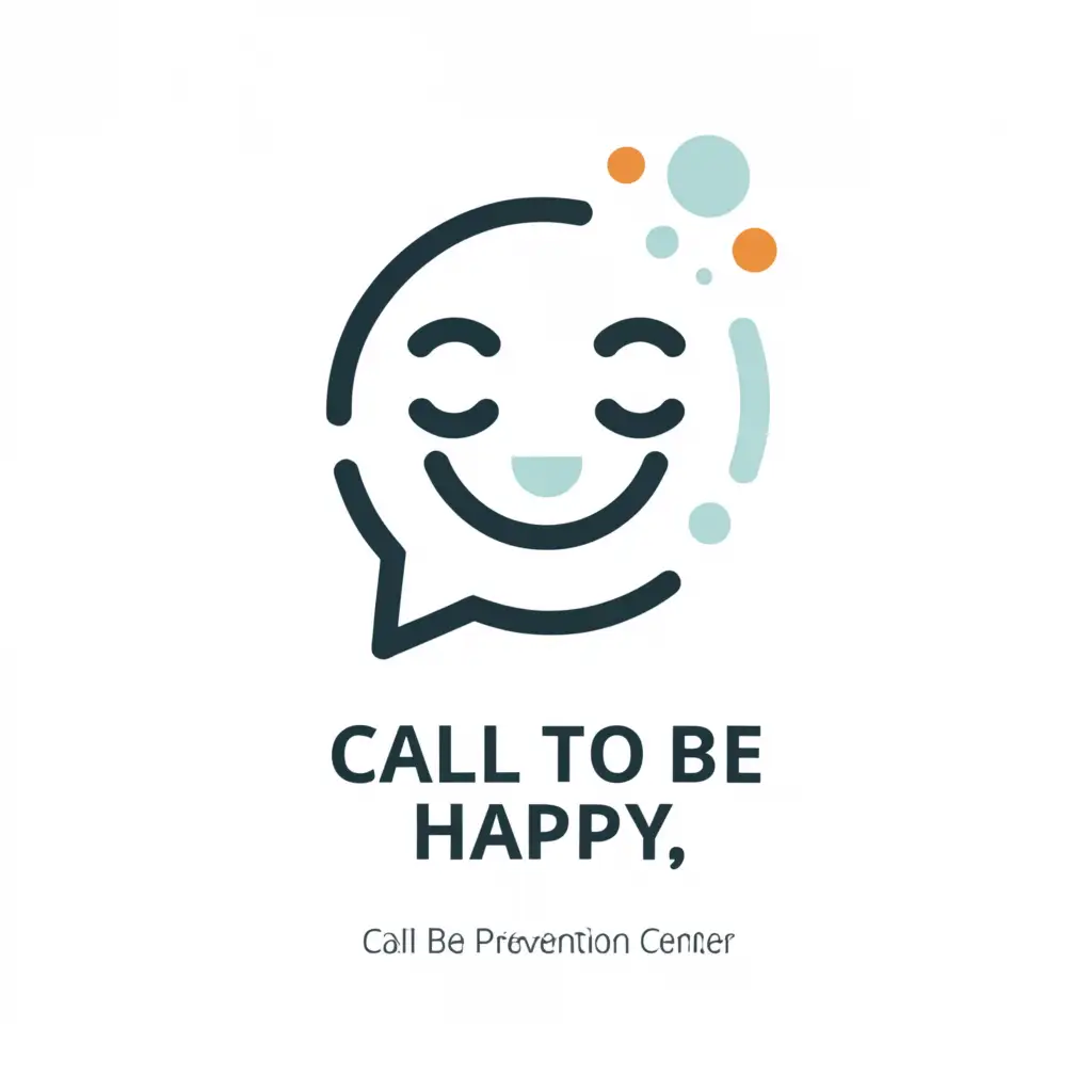 a logo design,with the text 'Suicide Prevention Center', main symbol:Call to be Happy,Moderate,be used in Nonprofit industry,clear background