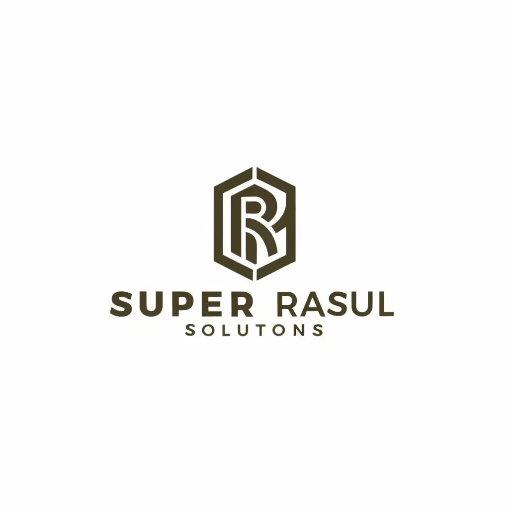 a logo design,with the text "SUPER RASUL SOLUTIONS", main symbol:stamp duty,Minimalistic,be used in Legal industry,clear background
