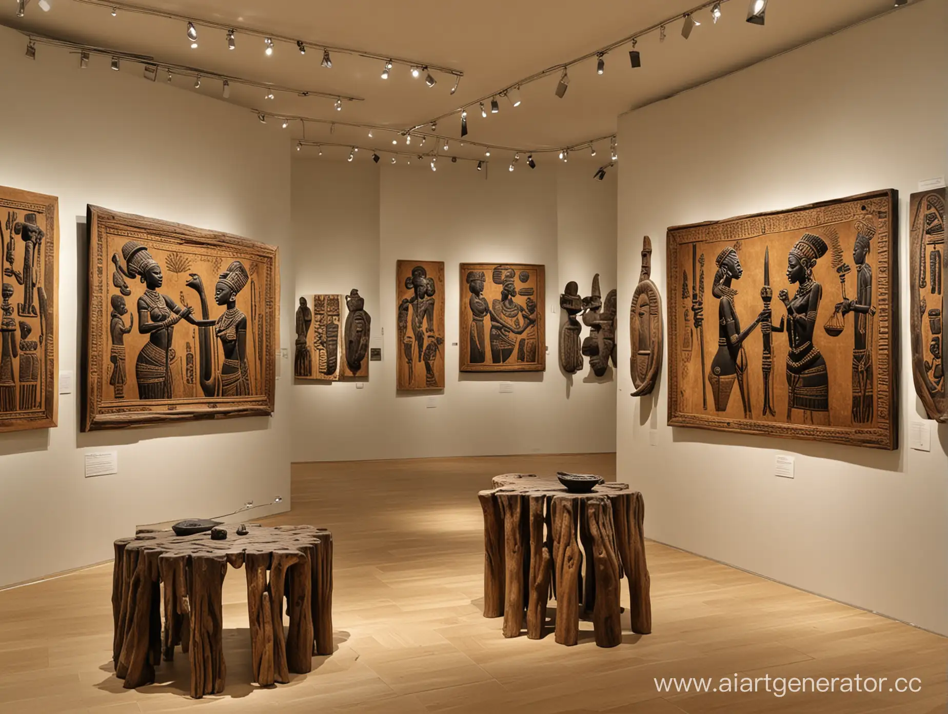 Vibrant-Display-of-Traditional-and-Contemporary-African-Artworks