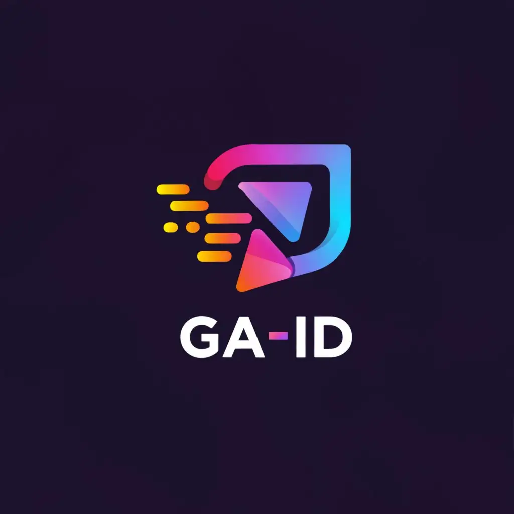a logo design,with the text "GA_ID", main symbol:Sharing and selling gadget,Minimalistic,be used in Technology industry,clear background