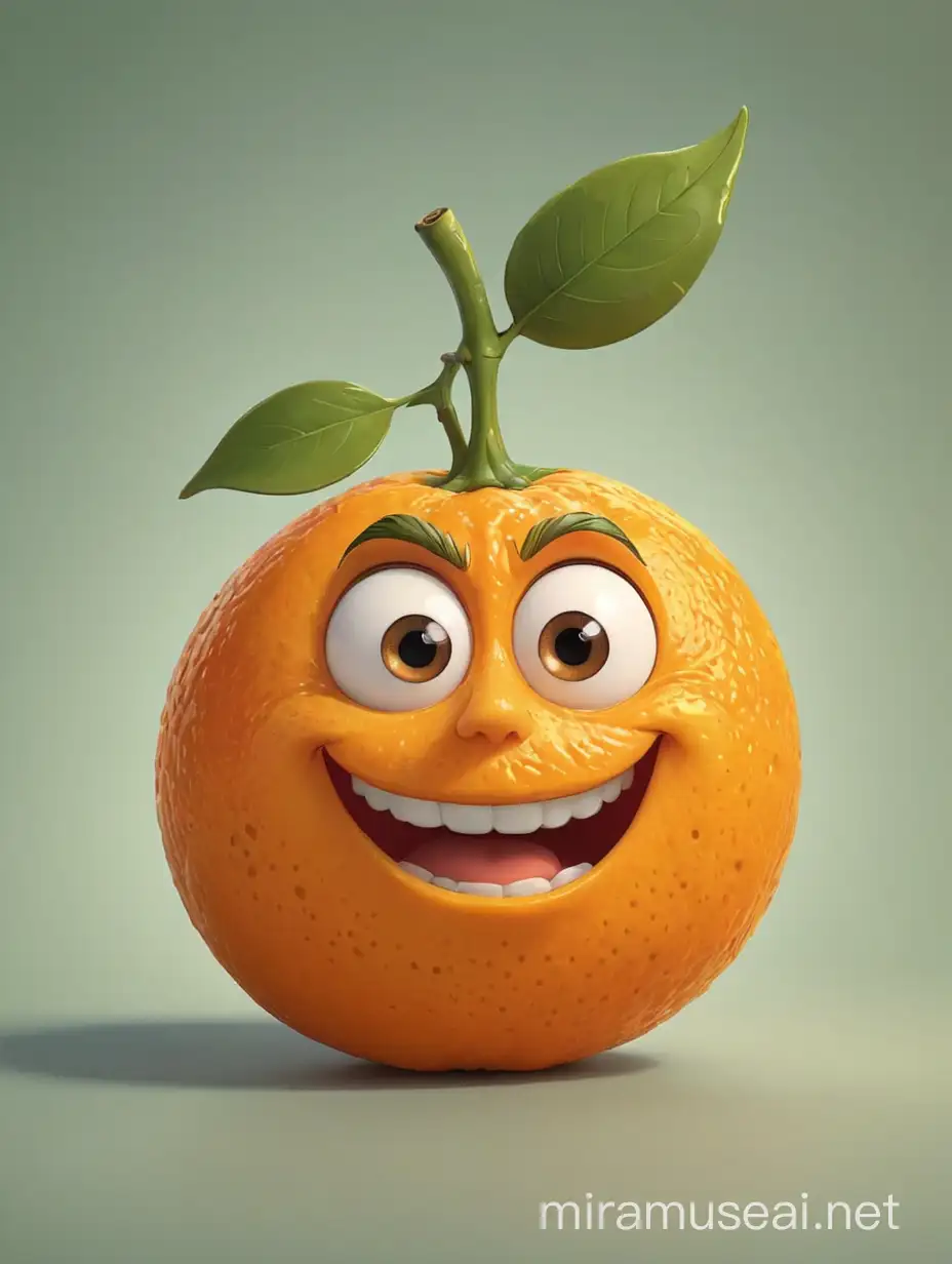 Cartoon image of an orange 