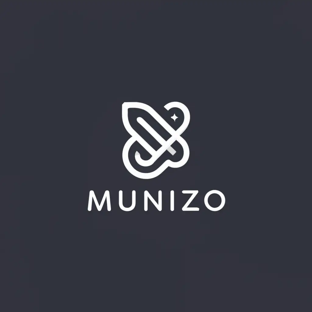 a logo design,with the text "Munizo", main symbol:Fashion, technology, gadgets,Minimalistic,be used in Religious industry,clear background