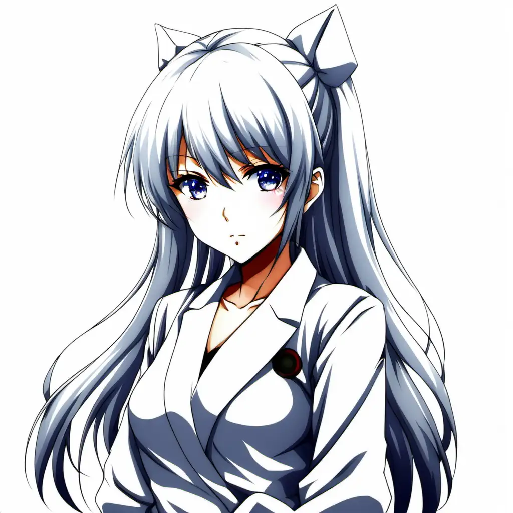 Enchanting Anime Characters on a Clean White Background