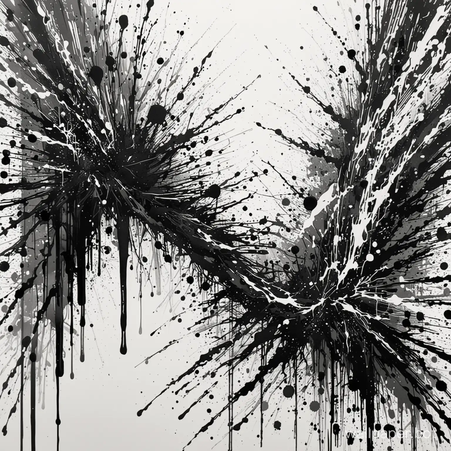 Chaotic-Brush-Lines-on-White-Background-Dark-Street-Art-Pattern-in-Blackwork-Ink-Splash