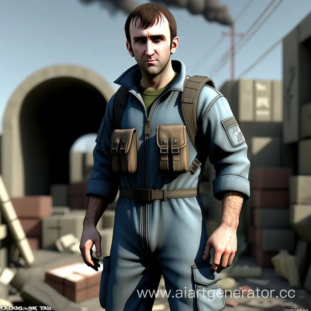 Neville Longbottom is wearing a jumpsuit of the group "Dolg" from the game S.T.A.L.K.E.R: Clear Sky