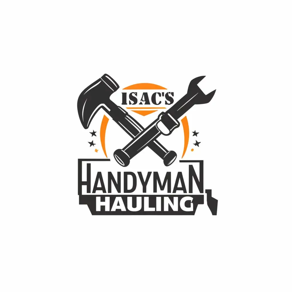 a logo design,with the text "Isaac’s Handyman Hauling", main symbol:i,Moderate,clear background