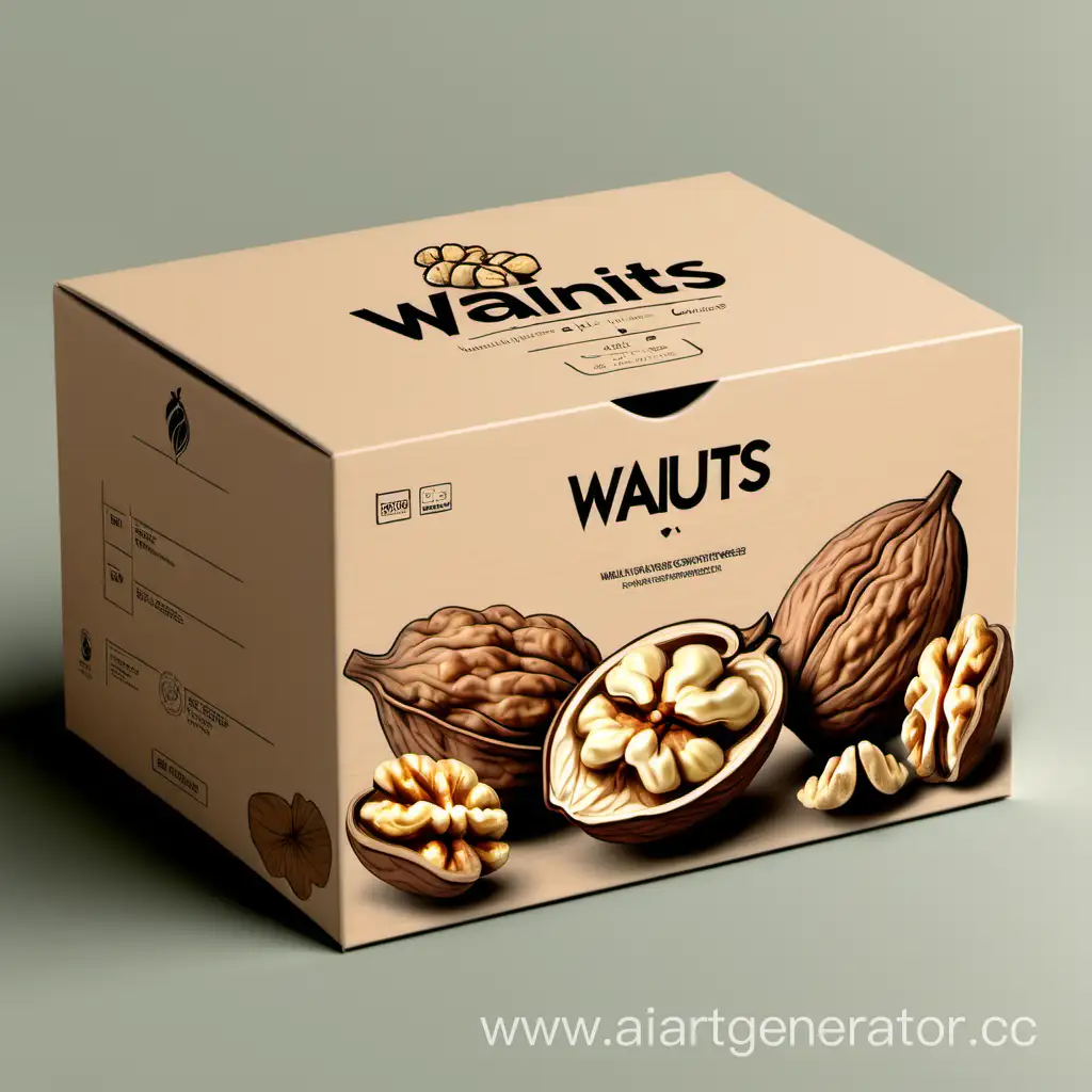 walnuts packaging box design