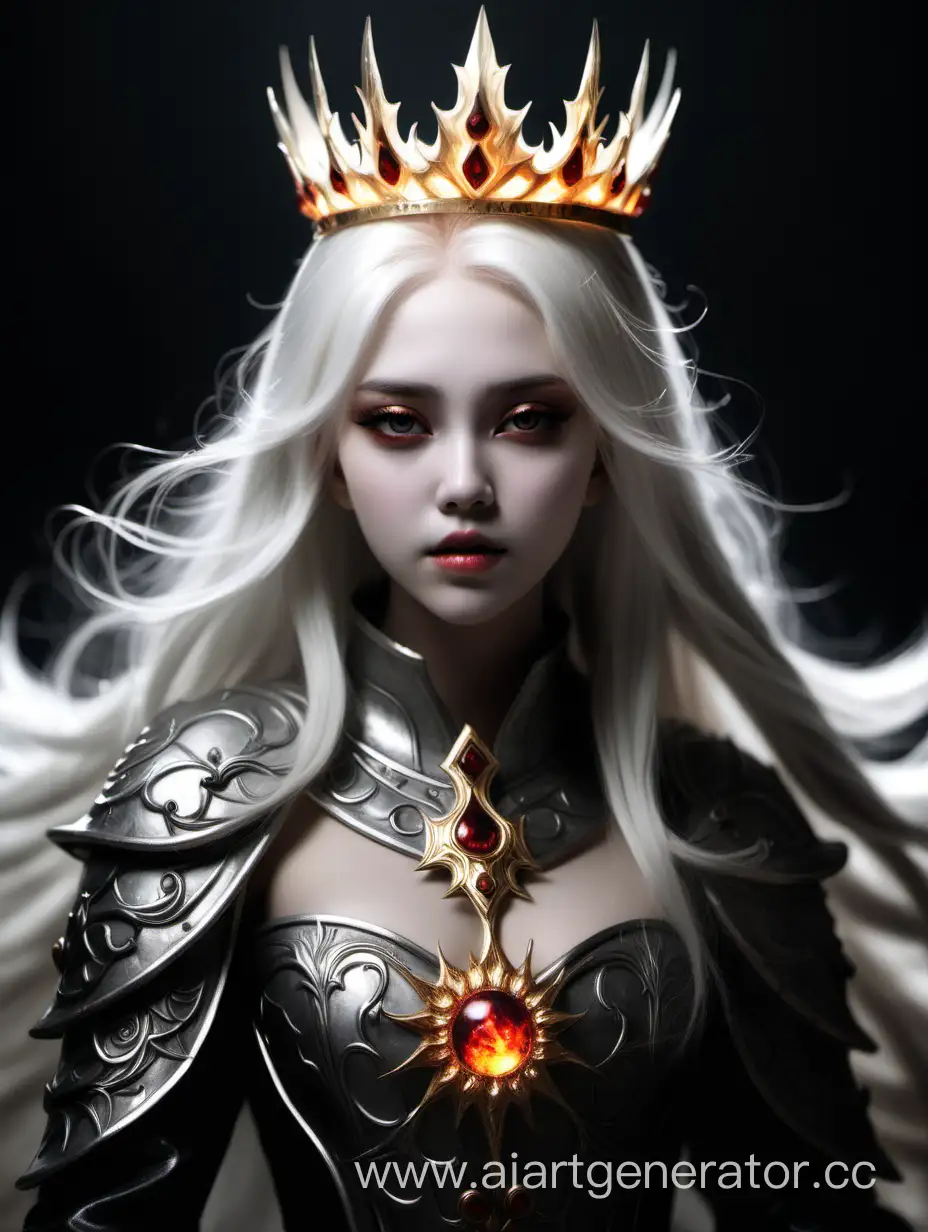Великая молодая Принцесса Солнца с белыми волосами падшая во тьму и ставшая злой