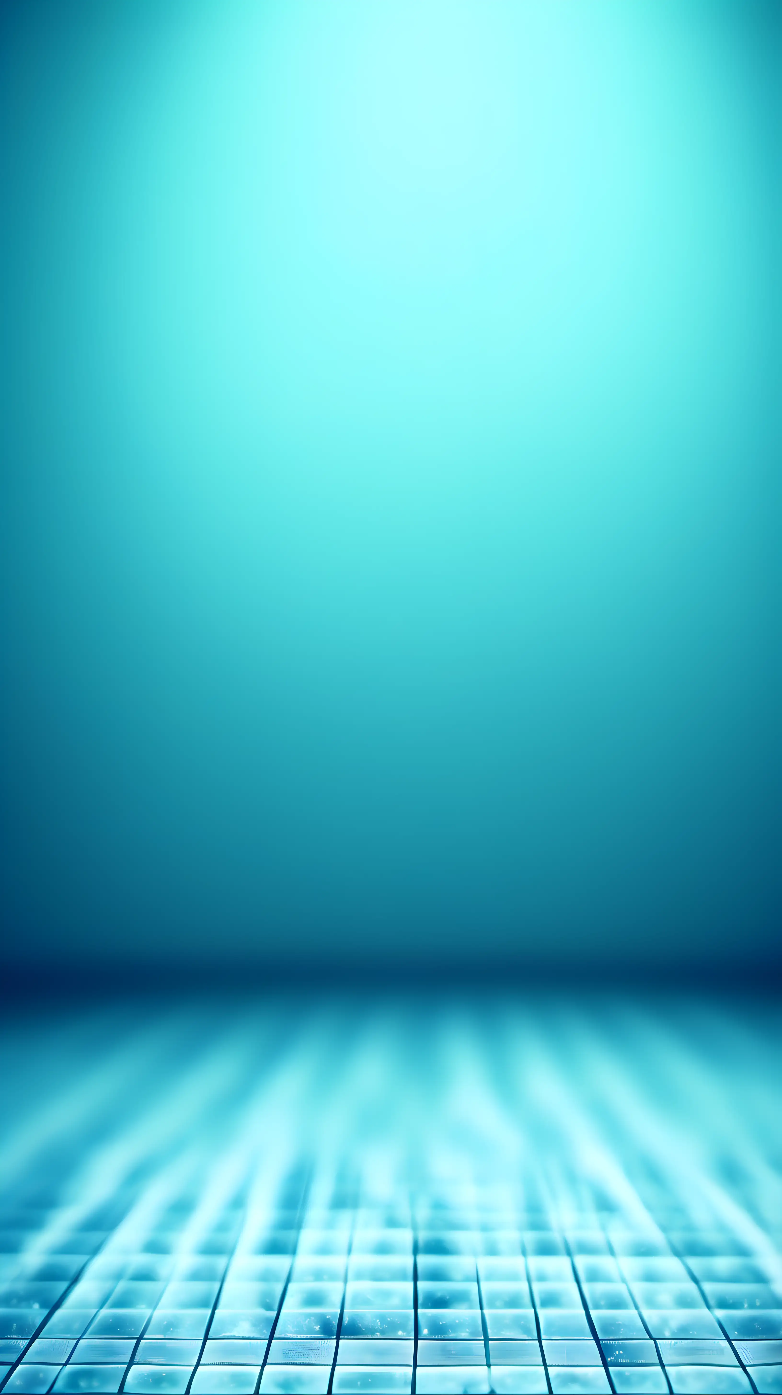 Elegant Blue and Powder Blue Bokeh Background with Floor Level Perspective