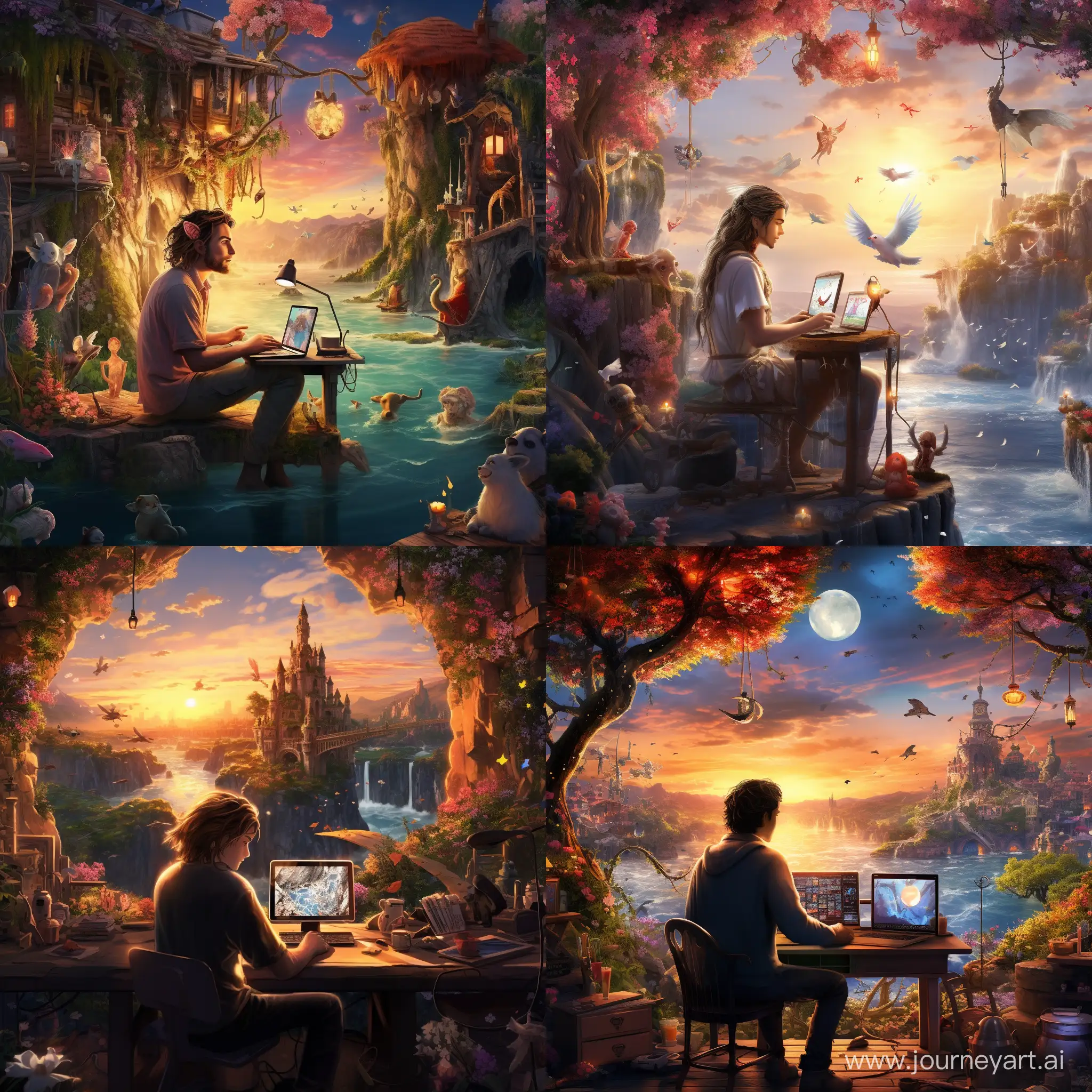 Fantasy-Sunset-Coding-with-FEB-and-Magical-Assistants