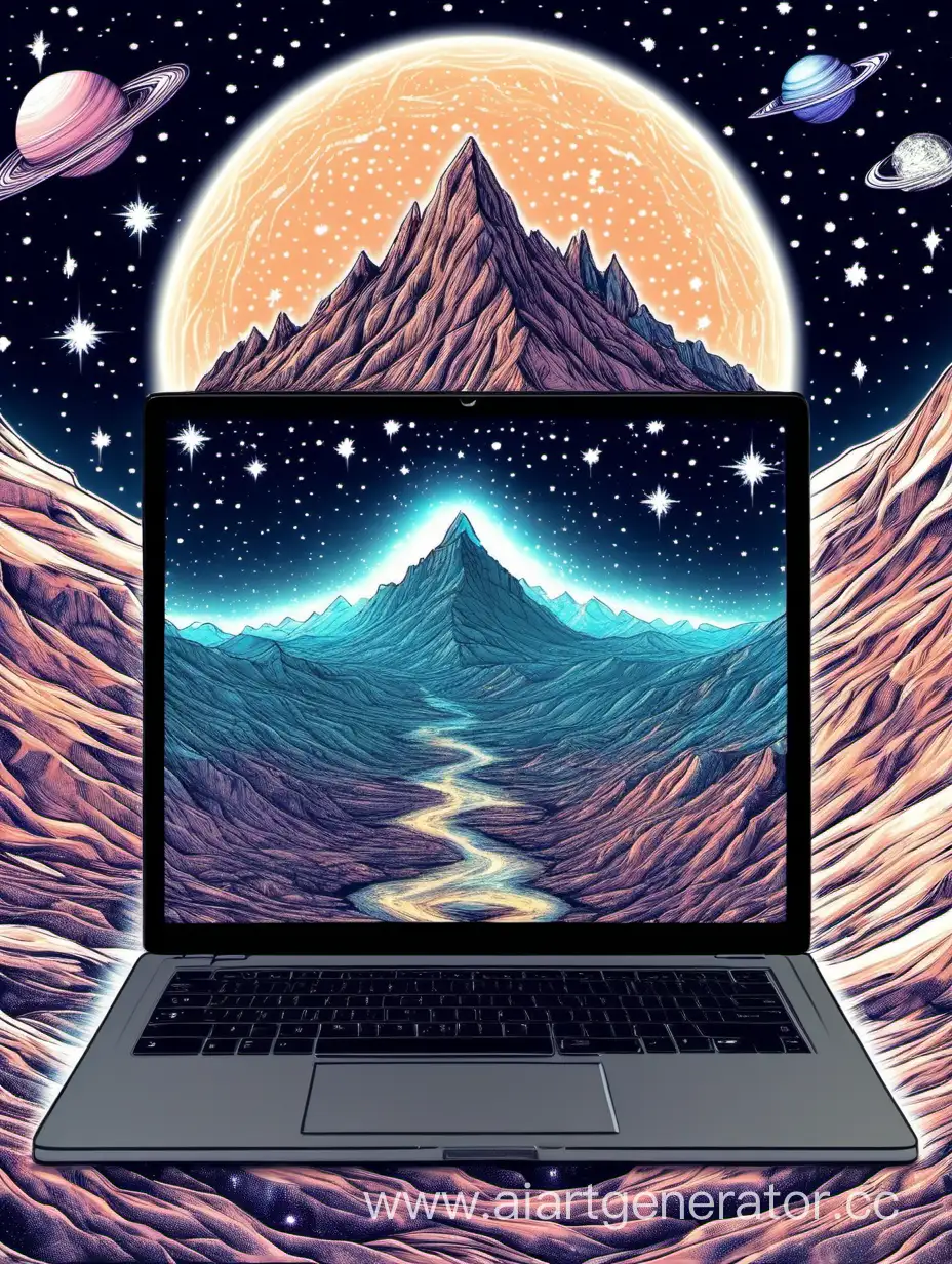 Open-Laptop-with-Cosmic-Landscape-Background