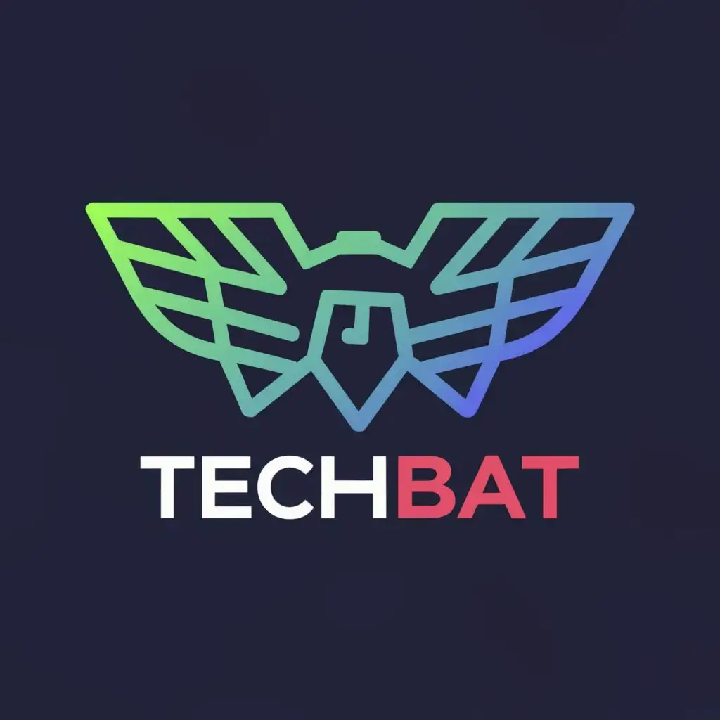 logo, tech, with the text "techbat", typography, be used in Technology industry