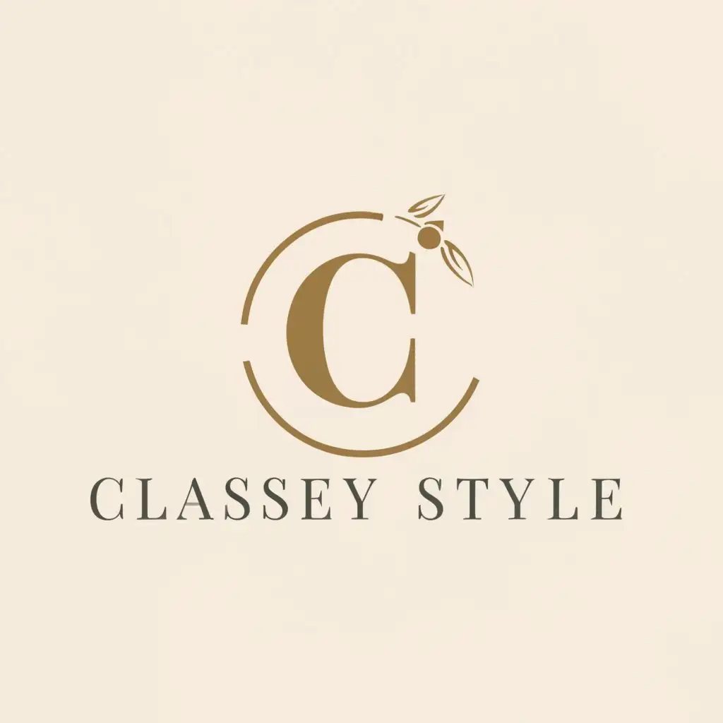 a logo design,with the text "classey style", main symbol:logo named classey style for brand women fashion,complex,clear background