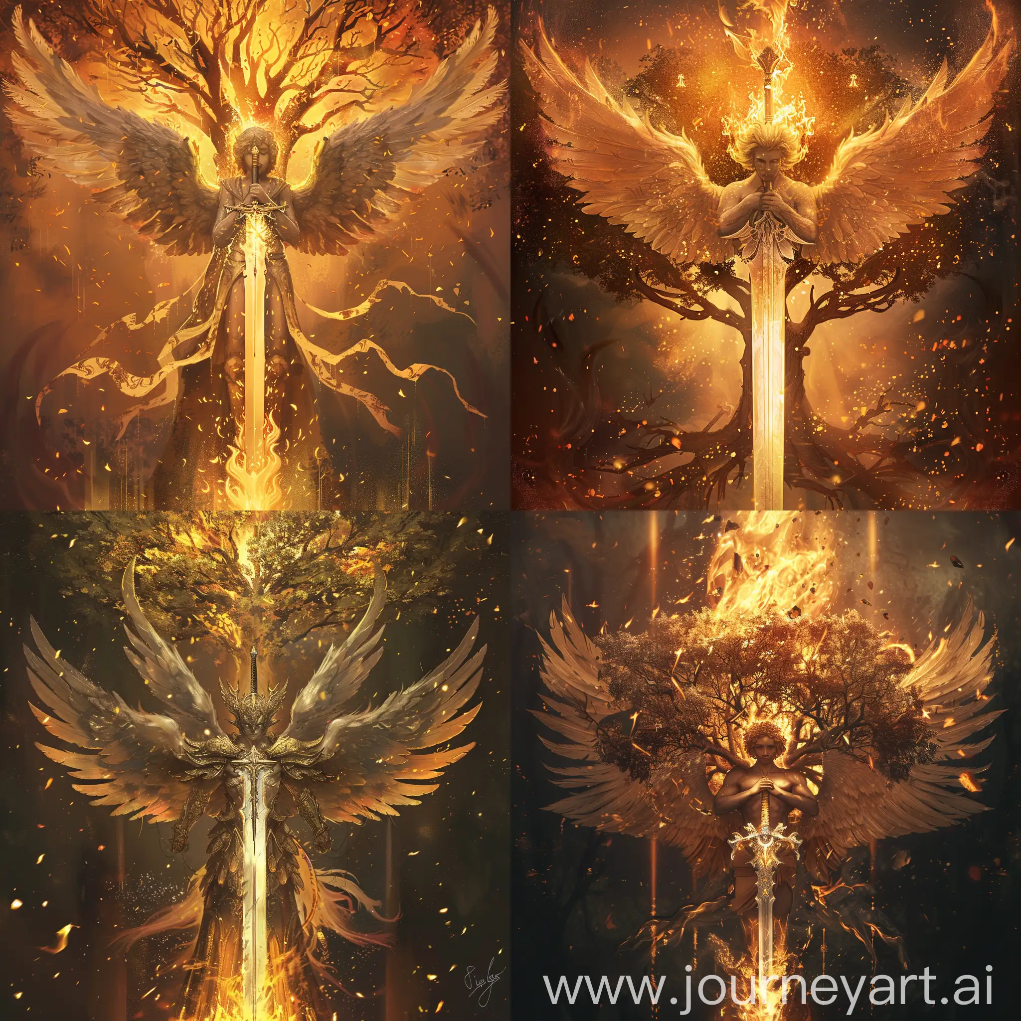 Majestic-Cherubic-Angel-with-Flaming-Sword-and-Tree-of-Life-in-Renaissance-Style-Art