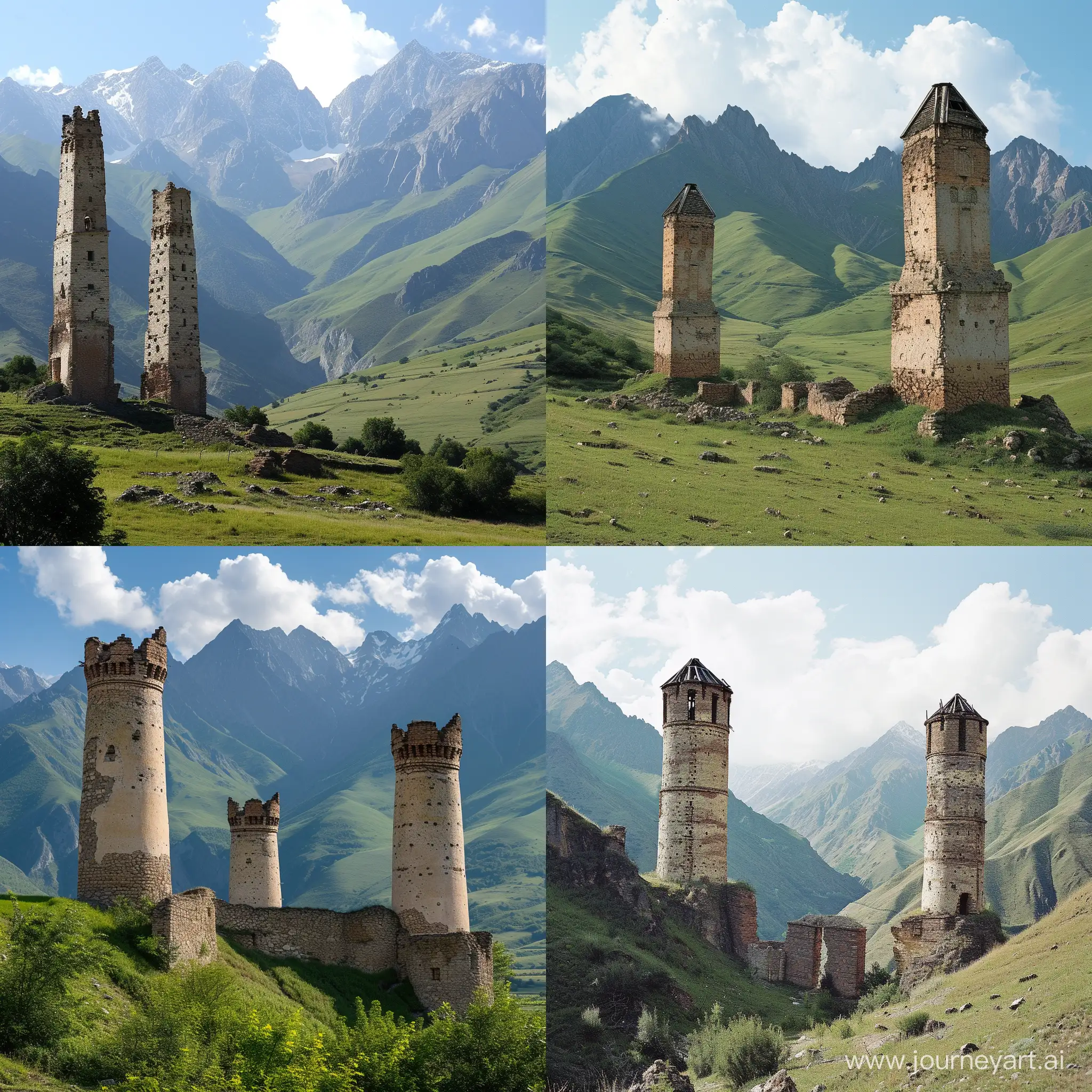Highlander-Towers-in-Ingushetias-Majestic-Mountain-Landscape