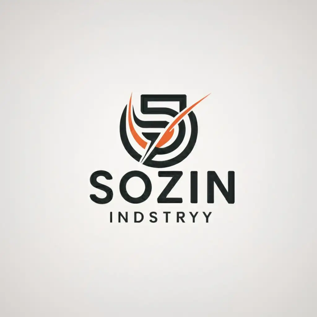 a logo design,with the text "SOZIN INDUSTRY", main symbol:SPORTSWEAR,Moderate,clear background