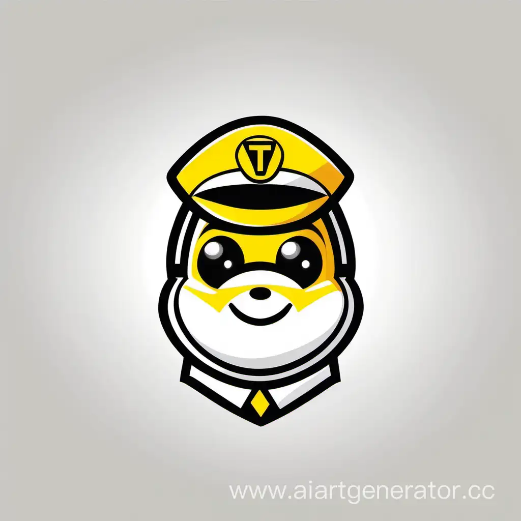 mascot, taxi, mascot for a taxi company, vector, white background,