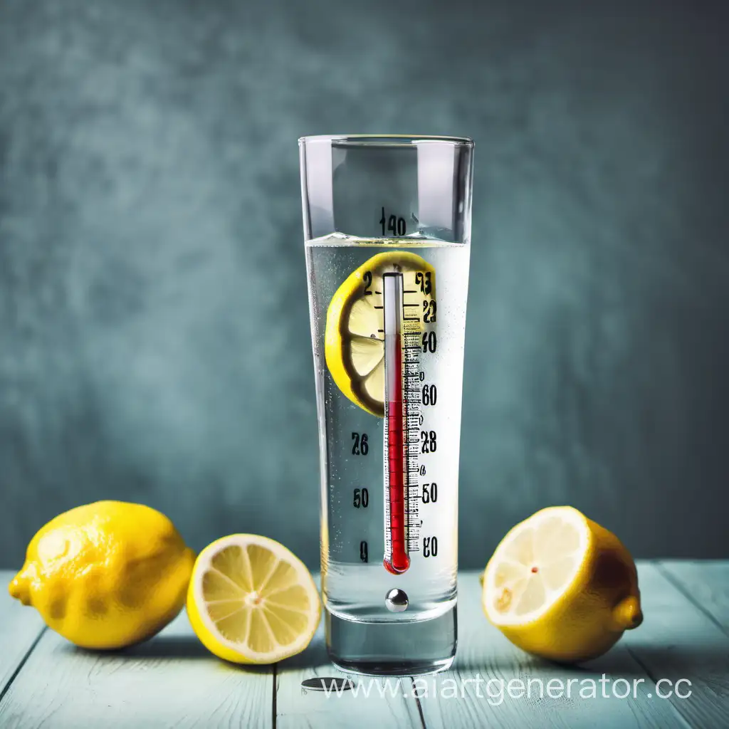 Refreshing-Glass-of-Lemon-Water-with-Thermometer