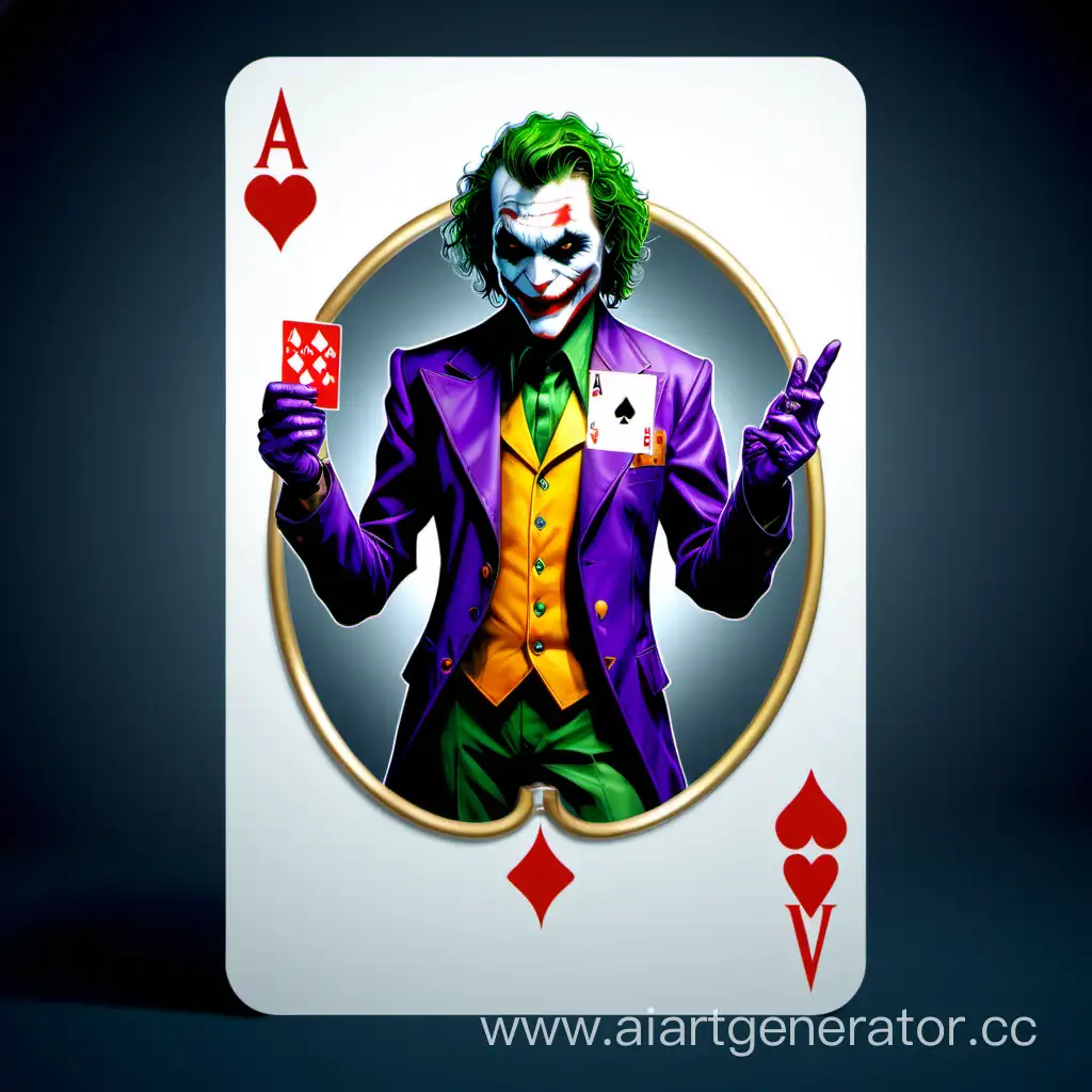 group a joker with a random card from the deck in your hands so that it can be seen 

