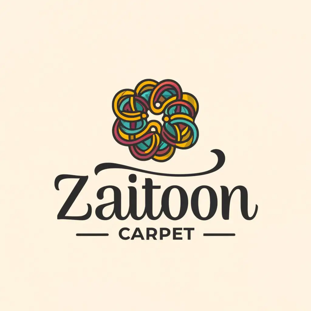 a logo design,with the text "Zaitoon Carpet", main symbol:Carpet that you love,Moderate,be used in Home Family industry,clear background