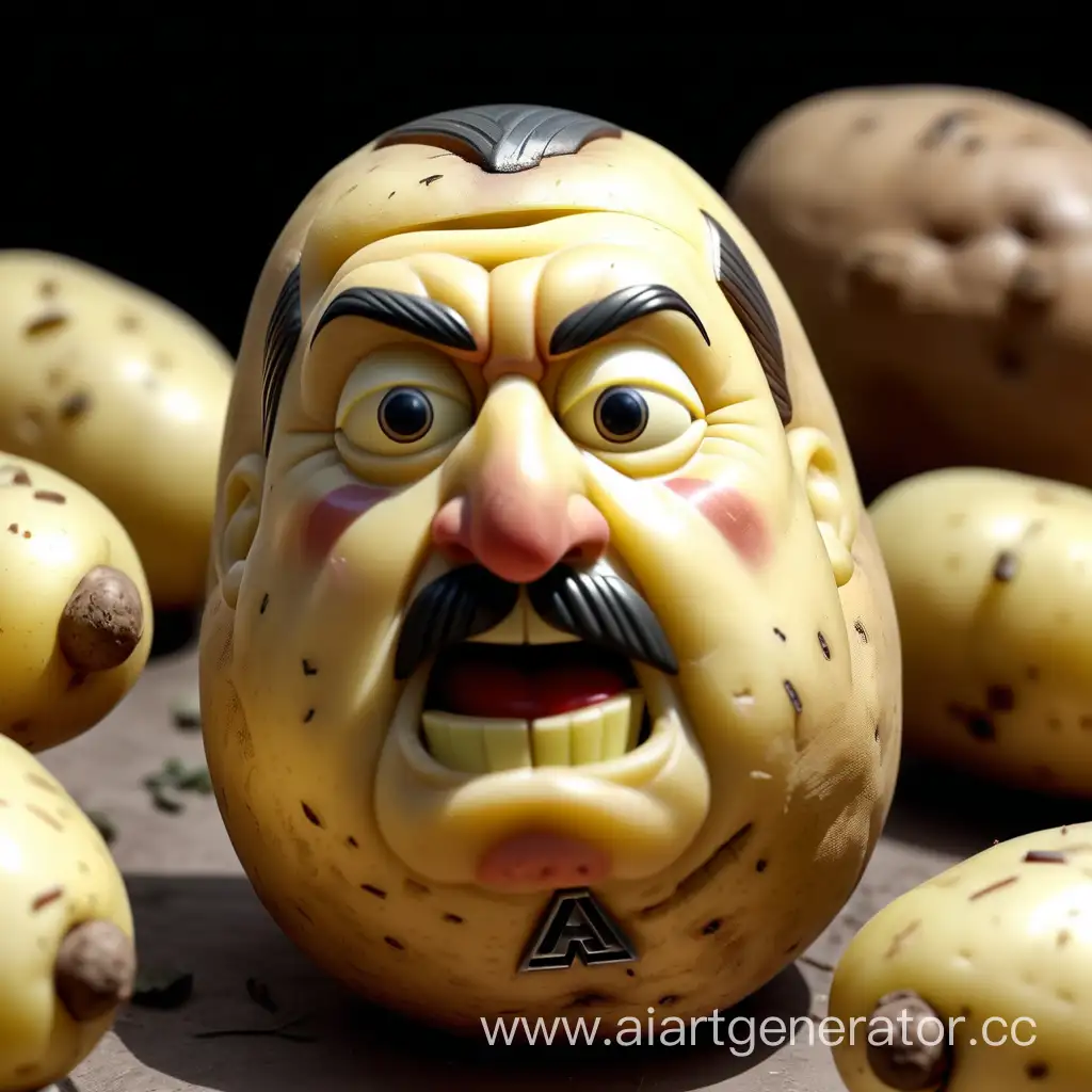 Unique-Potato-Carving-Artistic-Rendition-Featuring-Historical-Figure
