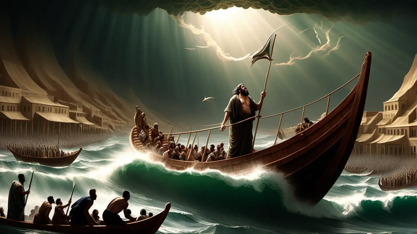 Prophet Jonah Preaching to the People of Nineveh
