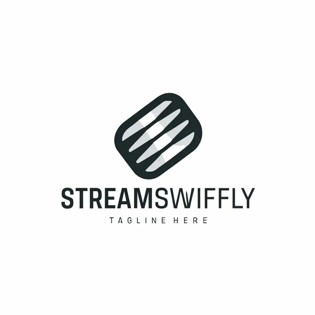 a logo design,with the text "streamswiftly", main symbol:streamswiftly,Moderate,clear background