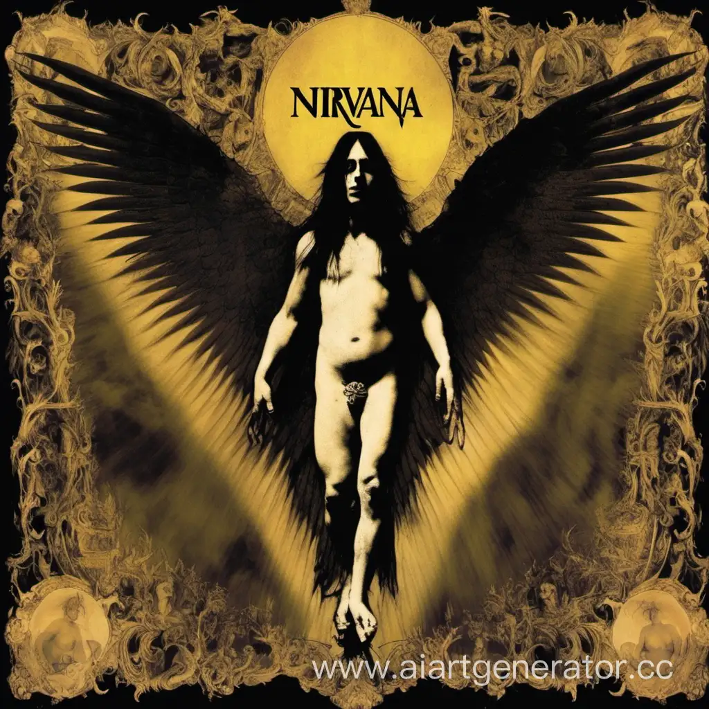 Nirvana in Utero album but its black metal