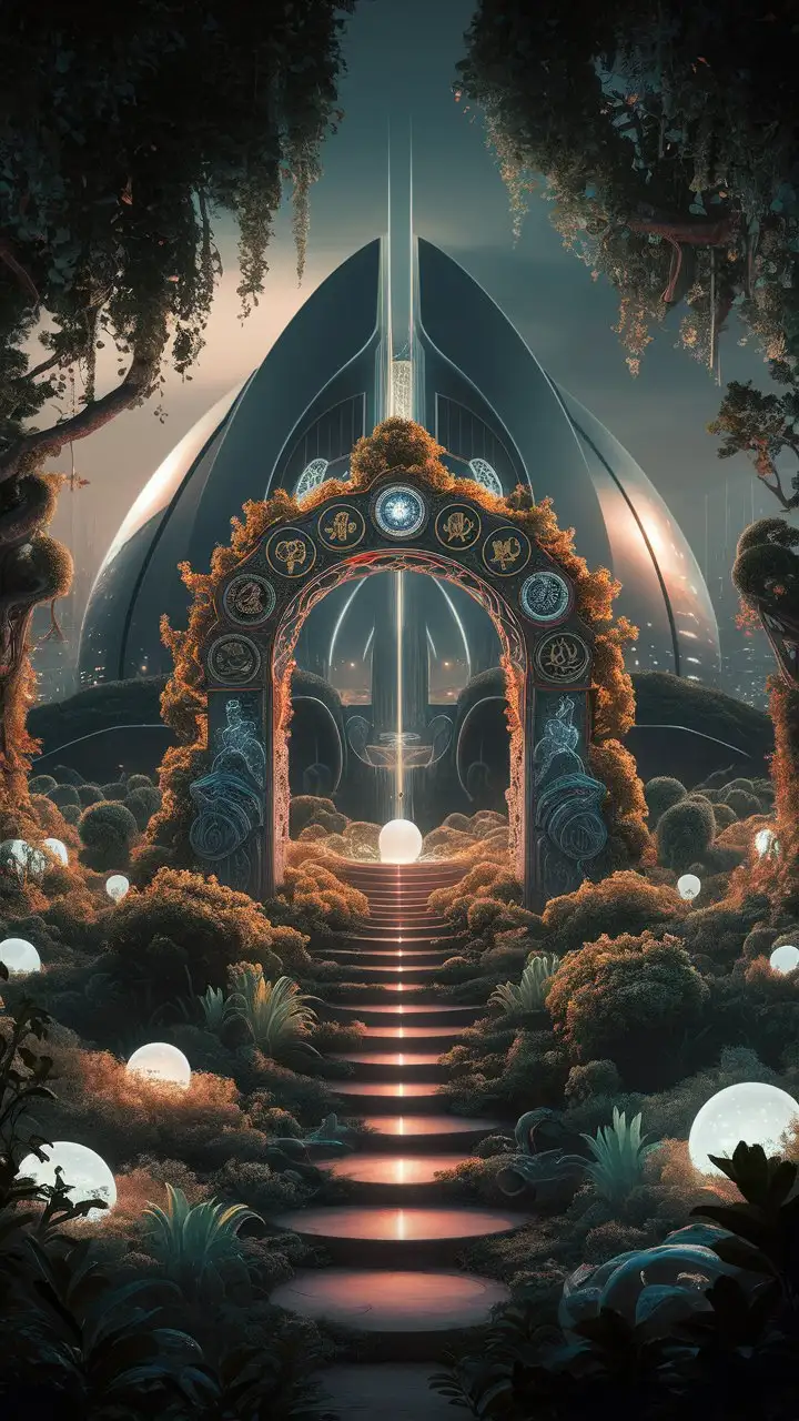 Futuristic Utopian Garden A Mythological Eden of Hard Science Fiction