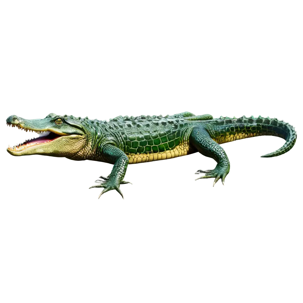 a crocodile  in the style of sci-fi distopia, high contrast, hyper realistic, fantasy, bright colors
