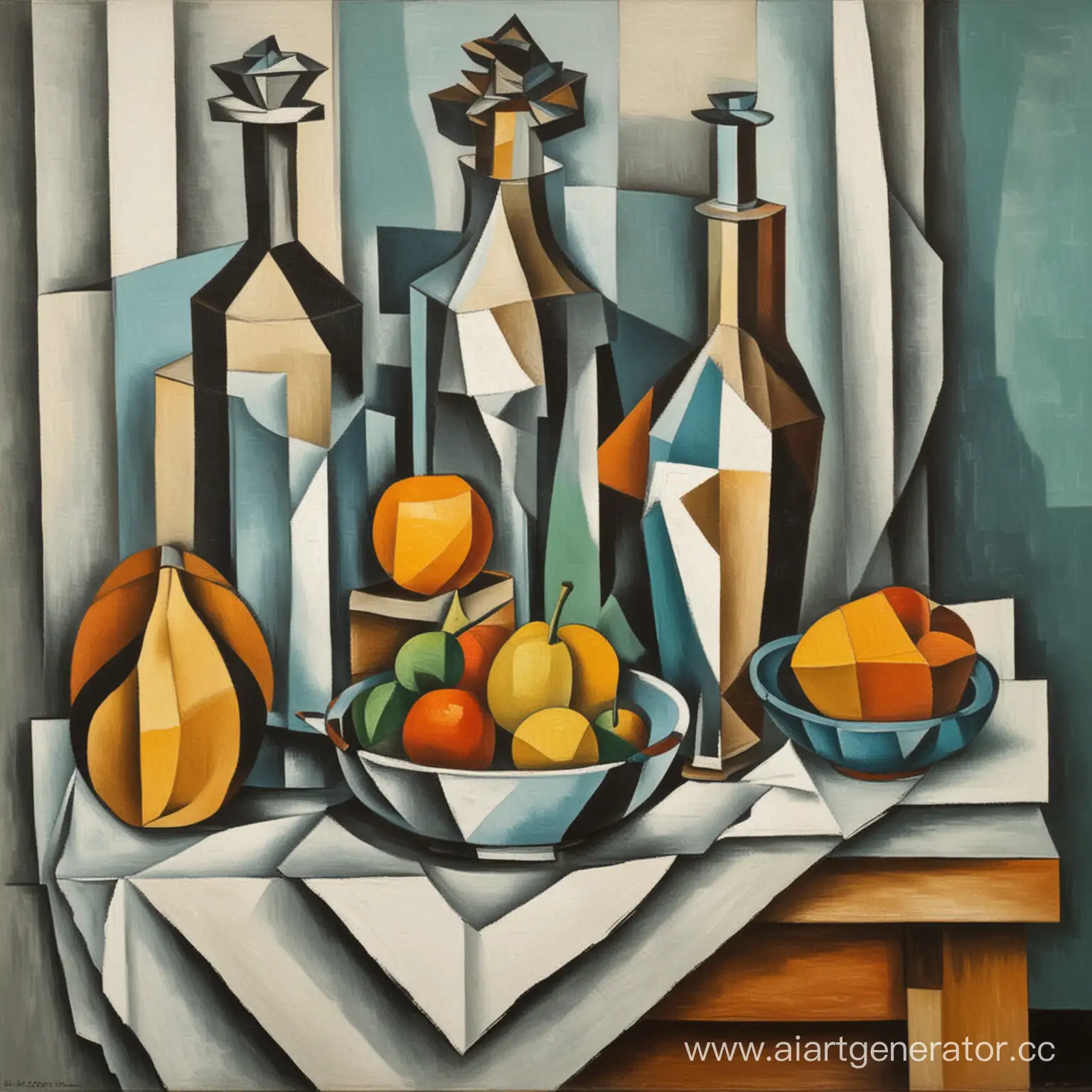 Abstract-Cubist-Still-Life-Painting-Inspired-by-Picasso